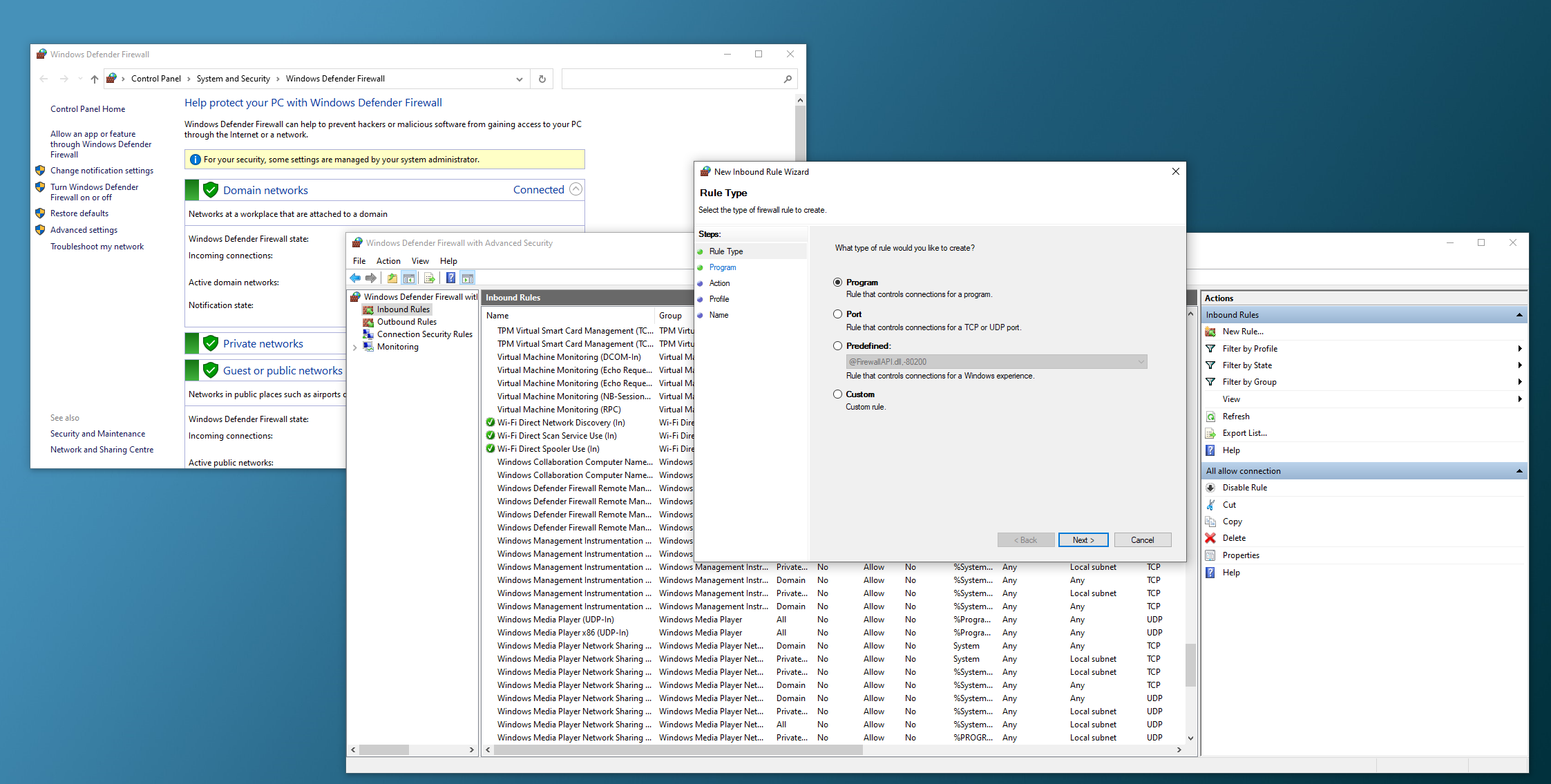 Add rule to allow connections for vcxsrv